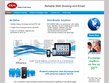 Tablet Screenshot of idealwebhost.net
